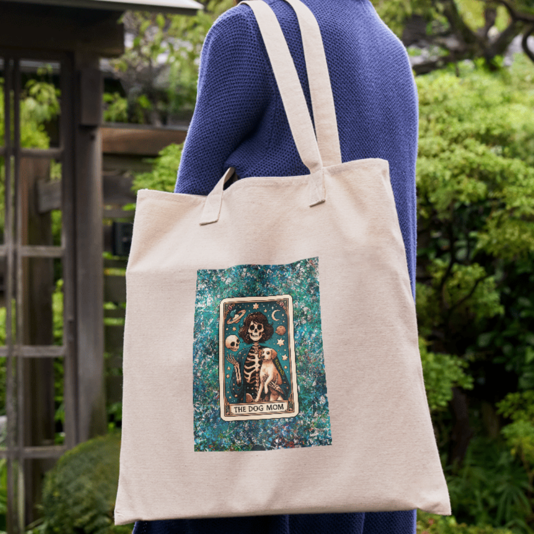 Tarot Dog Mom Tote Bag